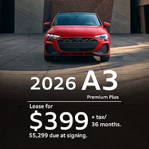 Red Audi A3 monthly special